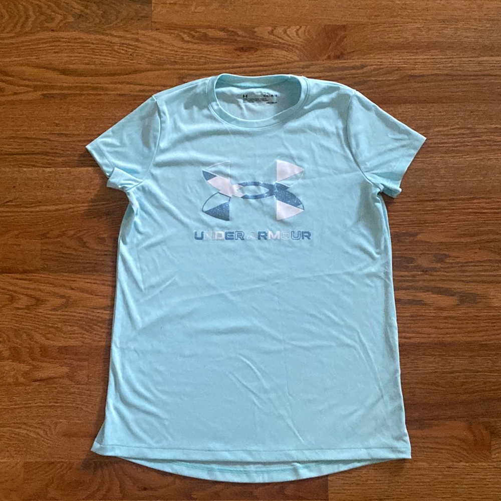 Brand new teal sparkles athletic shirt